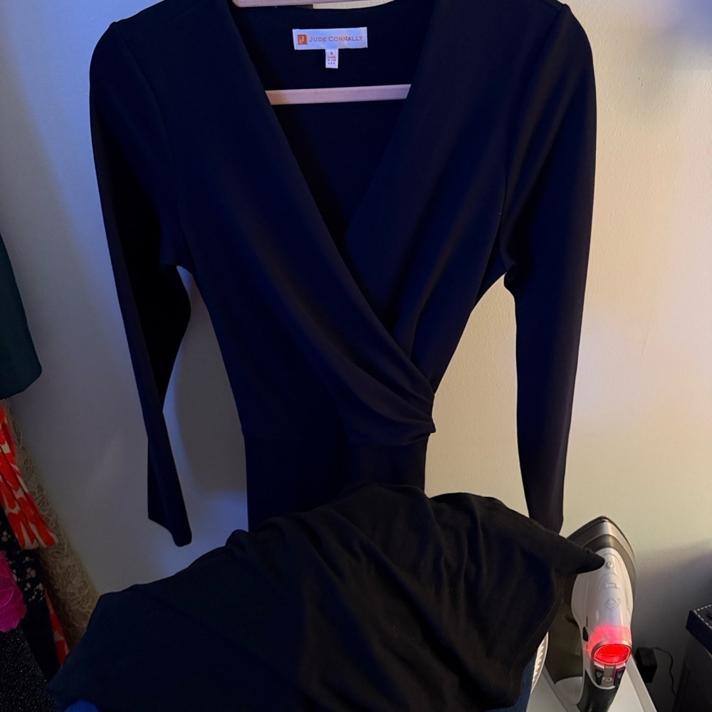 Jude Connally black 3/4 Sleeve Dress